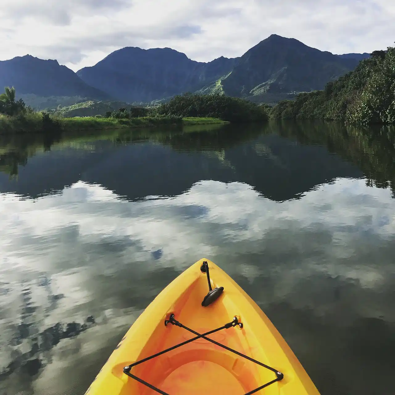 Kayak and Snorkel at Hanalei Bay